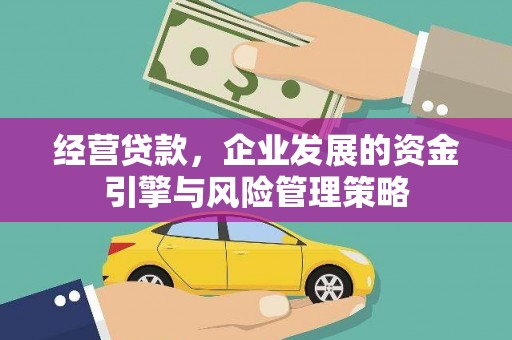 麻山经营贷款，企业发展的资金引擎与风险管理策略