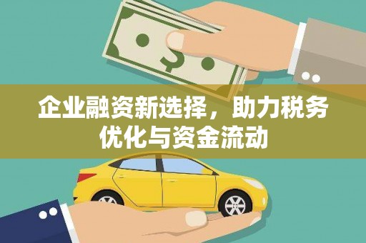 麻山企业融资新选择，助力税务优化与资金流动