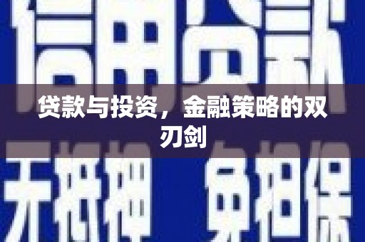 麻山贷款与投资，金融策略的双刃剑