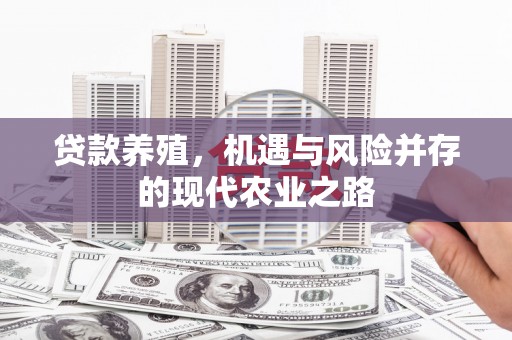 麻山贷款养殖，机遇与风险并存的现代农业之路