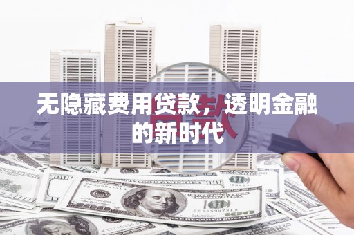 麻山无隐藏费用贷款，透明金融的新时代