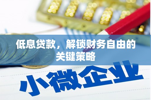 麻山低息贷款，解锁财务自由的关键策略