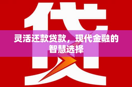 麻山灵活还款贷款，现代金融的智慧选择