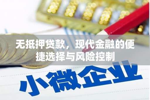 麻山无抵押贷款，现代金融的便捷选择与风险控制
