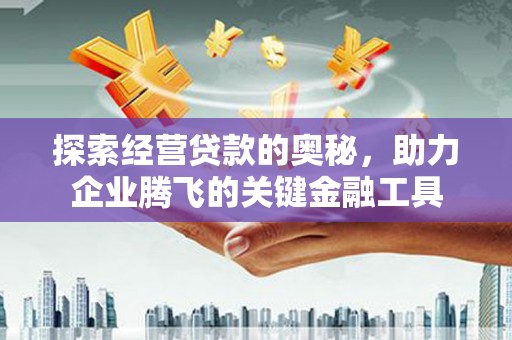麻山探索经营贷款的奥秘，助力企业腾飞的关键金融工具