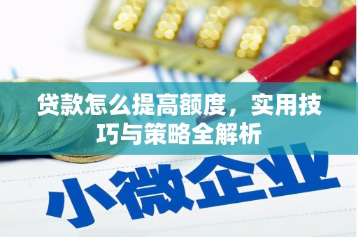 麻山贷款怎么提高额度，实用技巧与策略全解析