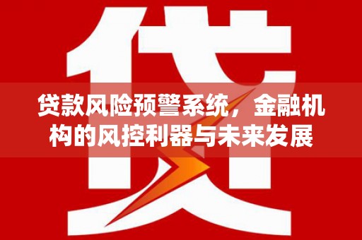 麻山贷款风险预警系统，金融机构的风控利器与未来发展