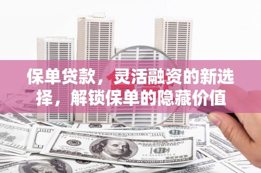 麻山保单贷款，灵活融资的新选择，解锁保单的隐藏价值