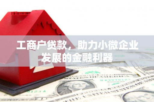 麻山工商户贷款，助力小微企业发展的金融利器
