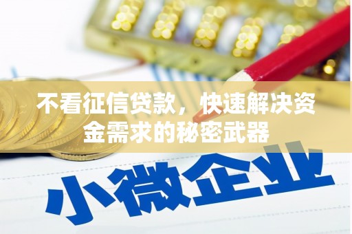 麻山不看征信贷款，快速解决资金需求的秘密武器