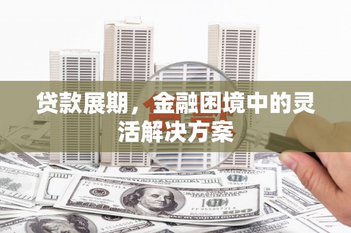 麻山贷款展期，金融困境中的灵活解决方案