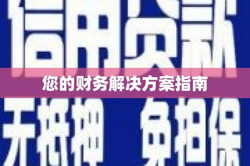 麻山您的财务解决方案指南