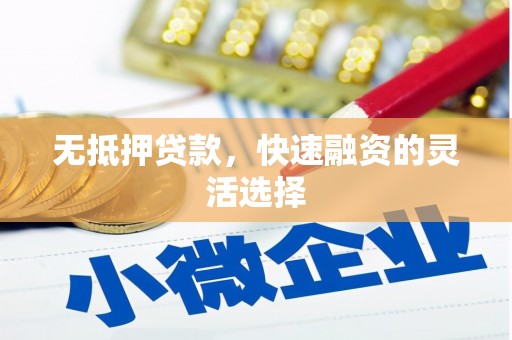 麻山无抵押贷款，快速融资的灵活选择