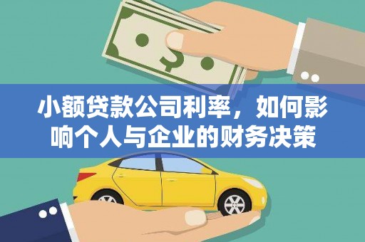 麻山小额贷款公司利率，如何影响个人与企业的财务决策