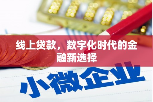 麻山线上贷款，数字化时代的金融新选择