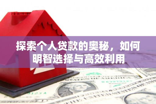 麻山探索个人贷款的奥秘，如何明智选择与高效利用