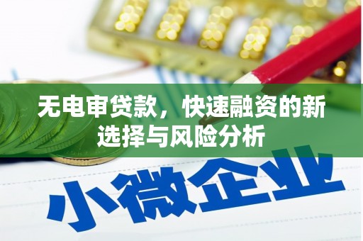 麻山无电审贷款，快速融资的新选择与风险分析