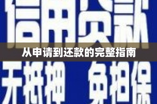 麻山从申请到还款的完整指南