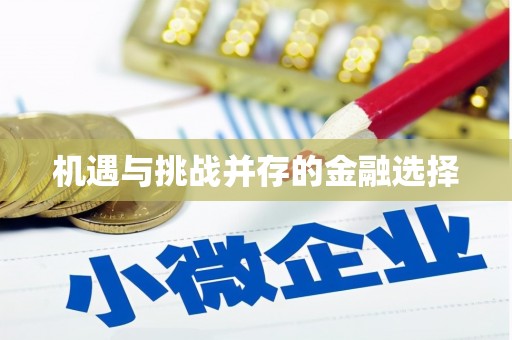 麻山机遇与挑战并存的金融选择