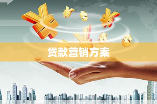 麻山贷款营销方案